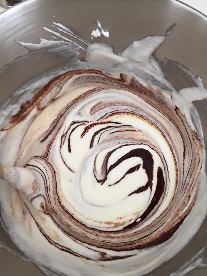 keto chocolate ice cream swirl